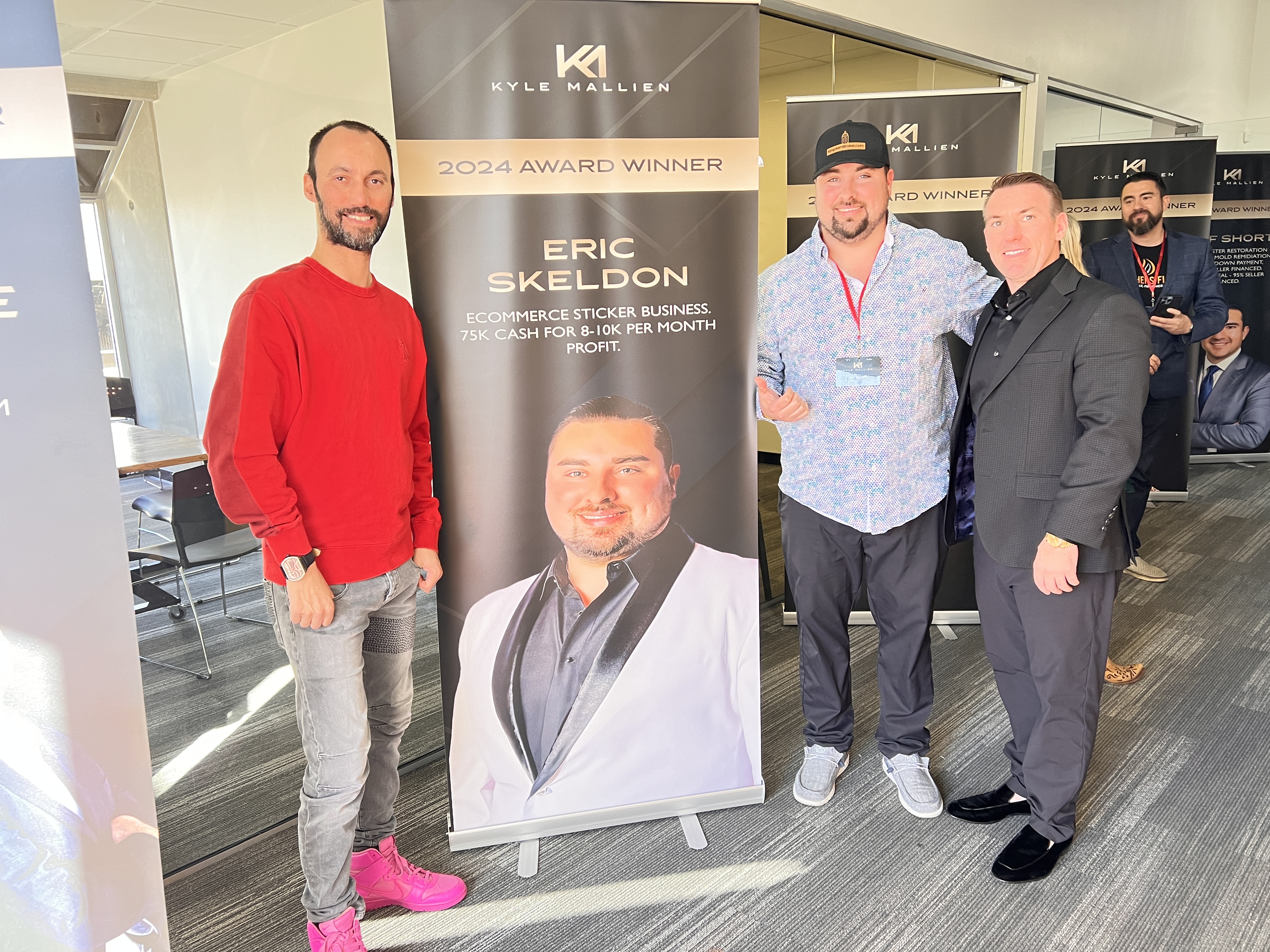 Eric with Dan Fleyshman and Kyle Mallien