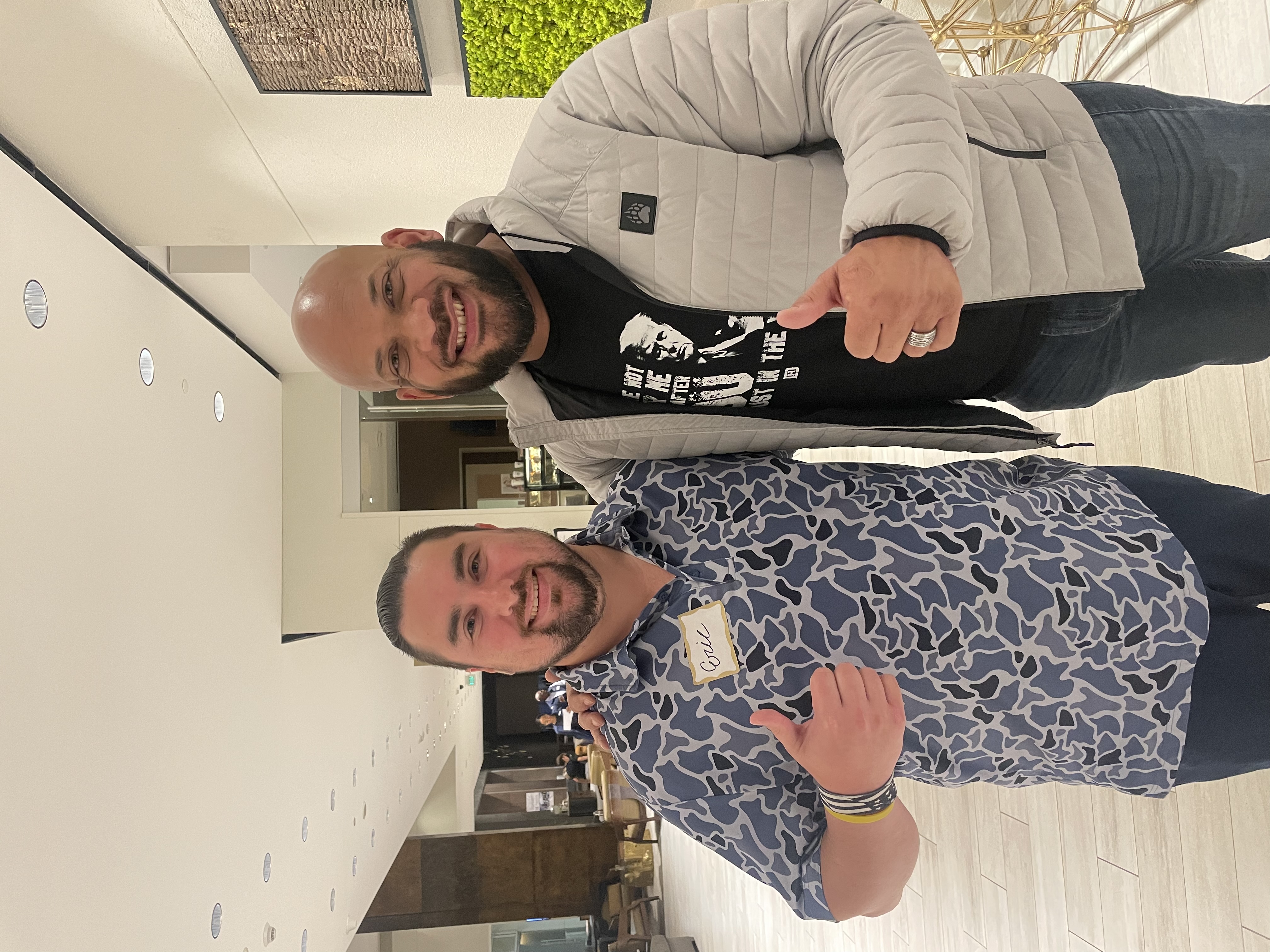 Eric with David Harris