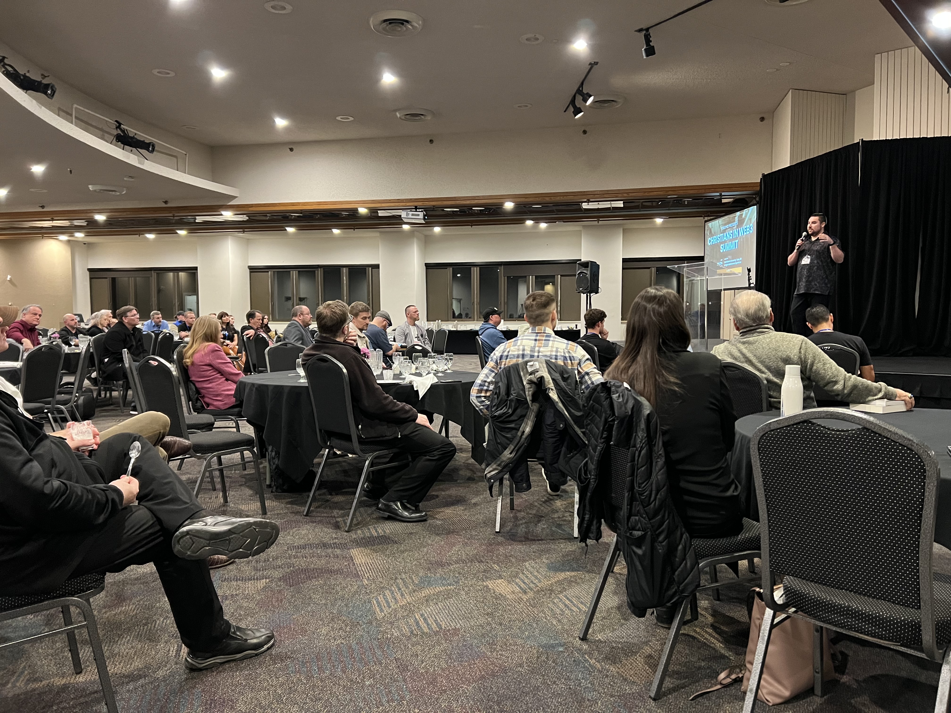 Eric speaking at Oral Roberts University
