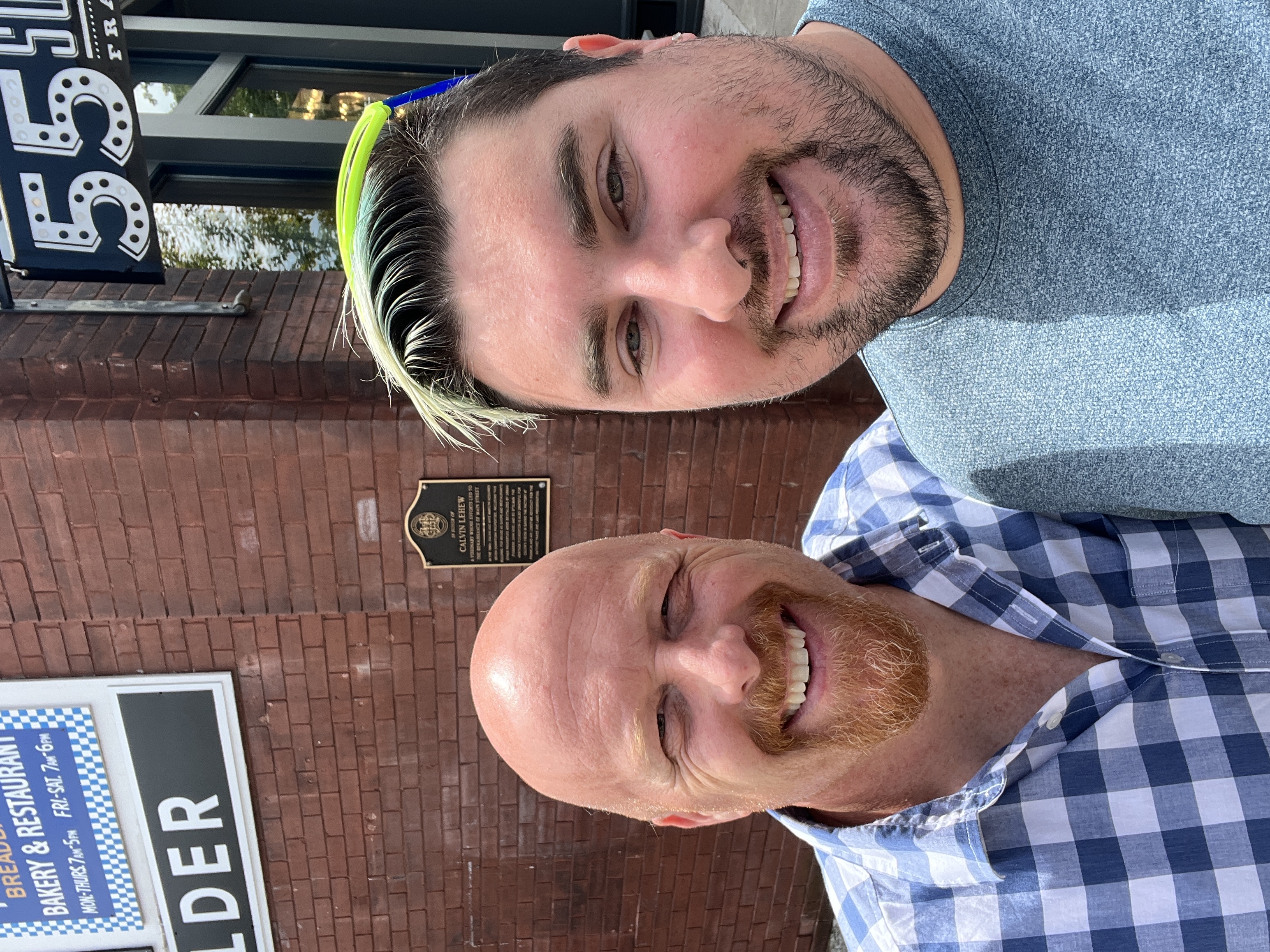 Eric with Todd of Selah, Grammy winner
